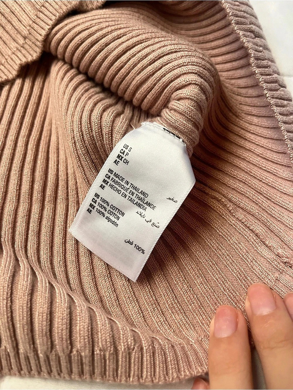 Pink Ribbed Button Front Vest Size S - Picture 2 of 2